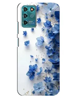 Чехол для Google Pixel 2 с картинкой «Голубой цветочный каскад»