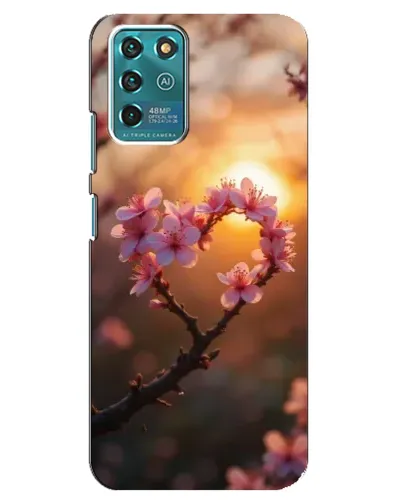 Чехол для Google Pixel 2 с картинкой «Розовый цвет сердце на фоне заката»