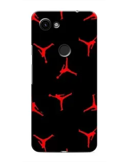 Чехол для Google Pixel 3 XL с картинкой «Jordan Red Pattern»