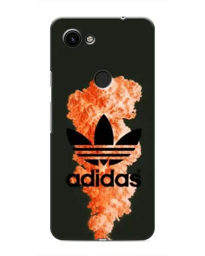 Чехол для Google Pixel 3 XL с картинкой «Оранжевый дым Adidas»