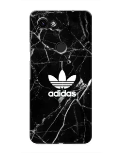 Чехол для Google Pixel 3 XL с картинкой «Белый мрамор Adidas»