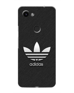 Чехол для Google Pixel 3 XL с картинкой «Adidas Карбоновая текстура»