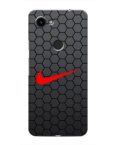 Чехол для Google Pixel 3 XL с картинкой «Nike — карбоновая сетка»