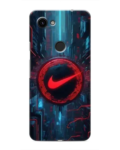 Чехол для Google Pixel 3 XL с картинкой «Техногенный стиль Nike»