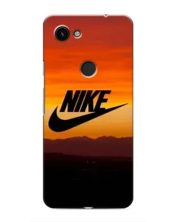 Чехол для Google Pixel 3 XL с картинкой «Nike — вечерний горизонт»