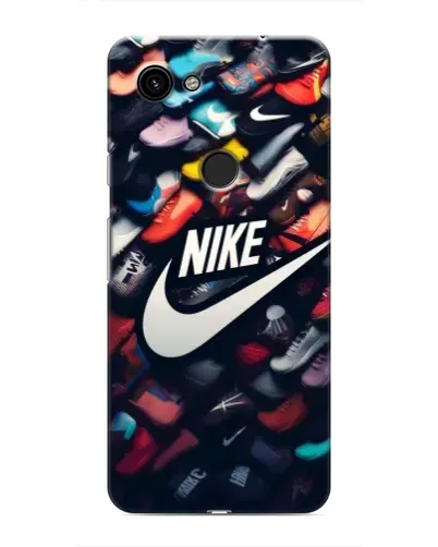 Чехол для Google Pixel 3 XL с картинкой «Коллекция кроссовок Nike»