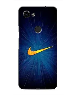 Чехол для Google Pixel 3 XL с картинкой «Синий пульс Nike»