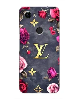 Чехол для Google Pixel 3 XL с картинкой «Цветочный Louis Vuitton»
