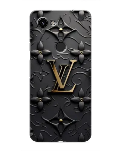 Чехол для Google Pixel 3 XL с картинкой «Кожаная текстура LV»