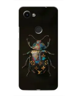 Чехол для Google Pixel 3 XL с картинкой «LV — мраморный принт»