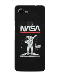 Чехол для Google Pixel 3 XL с картинкой «NASA — шагаем по Луне»
