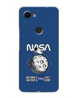 Чехол для Google Pixel 3 XL с картинкой «NASA — лунная миссия»