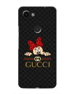 Чохол для Google Pixel 3 XL з картинкою «Мінні Маус Gucci — чорний»