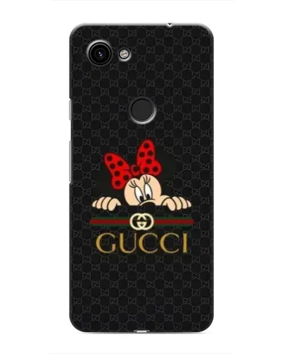 Чехол для Google Pixel 3 XL с картинкой «Минни Маус Gucci — черный»