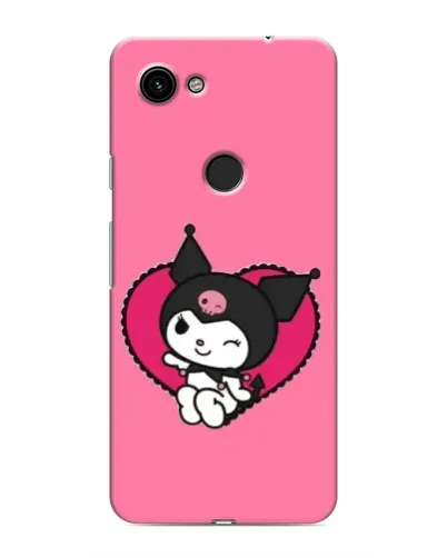 Чехол для Google Pixel 3 XL с картинкой «Kuromi — любовь в сердце»
