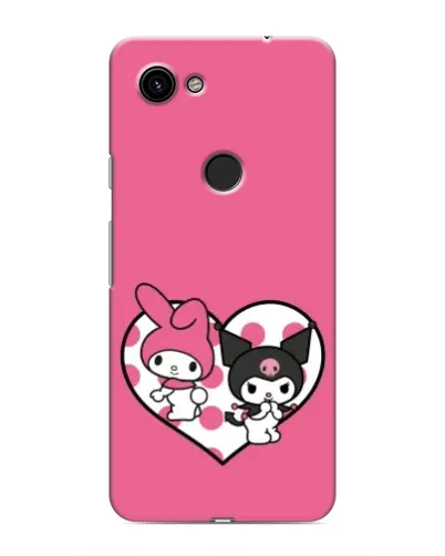 Чехол для Google Pixel 3 XL с картинкой «Kuromi и My Melody»
