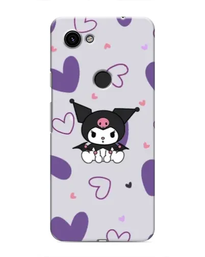 Чехол для Google Pixel 3 XL с картинкой «Kuromi и лавандовые сердца»
