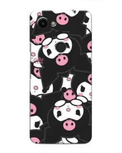 Чехол для Google Pixel 3 XL с картинкой «Паттерн голов Куроми»