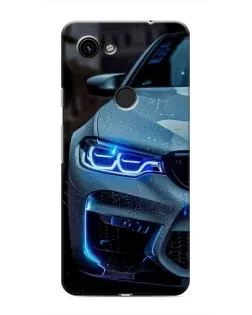Чохол для Google Pixel 3 XL з картинкою «Погляд BMW з синіми фарами»
