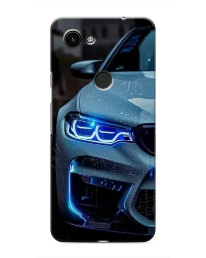 Чехол для Google Pixel 3 XL с картинкой «Взгляд BMW с синими фарами»