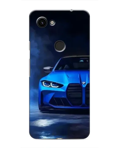 Чехол для Google Pixel 3 XL с картинкой «Голубая BMW M4»