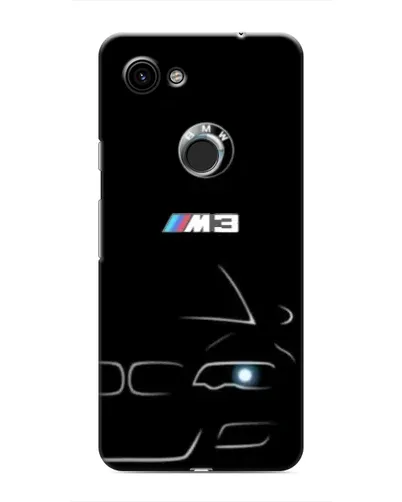 Чехол для Google Pixel 3 XL с картинкой «Минималистичный принт BMW M3»