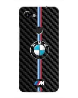 Чохол для Google Pixel 3 XL з картинкою «Емблема BMW та карбон»