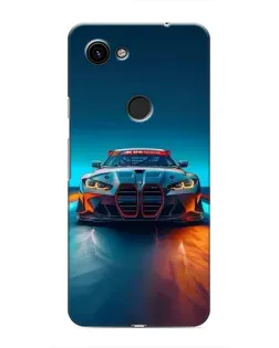 Чохол для Google Pixel 3 XL з картинкою «BMW — вогні неону»
