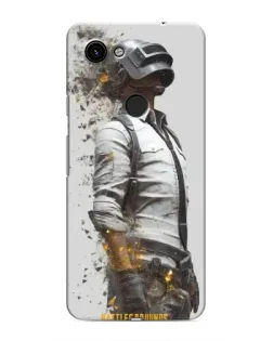 Чехол для Google Pixel 3 XL с картинкой «PUBG — боец в пыли»