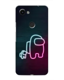Чехол для Google Pixel 3 XL с картинкой «Among Us неон-арт»