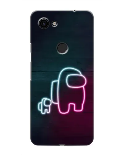 Чехол для Google Pixel 3 XL с картинкой «Among Us неон-арт»