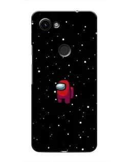 Чехол для Google Pixel 3 XL с картинкой «Красный Among Us»