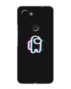Чехол для Google Pixel 3 XL с картинкой «Among Us неон»
