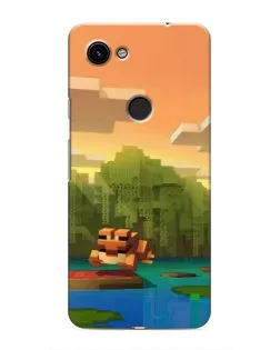 Чохол для Google Pixel 3 XL з картинкою «Майнкрафт захід сонця»