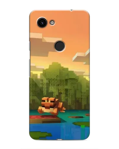 Чехол для Google Pixel 3 XL с картинкой «Майнкрафт закат солнца»