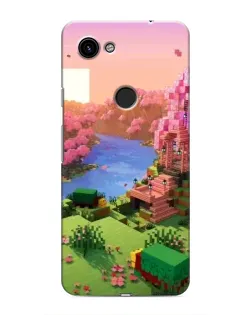 Чохол для Google Pixel 3 XL з картинкою «Рожеве дерево Minecraft»