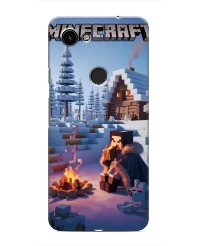 Чехол для Google Pixel 3 XL с картинкой «Зимний Minecraft»
