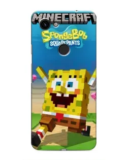 Чохол для Google Pixel 3 XL з картинкою «Губка Боб Minecraft»