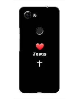 Чехол для Google Pixel 3 XL с картинкой «Сердце - Jesus»
