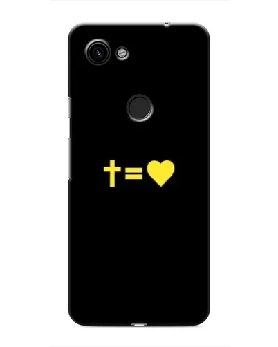 Чехол для Google Pixel 3 XL с картинкой «Сердце и Крест»