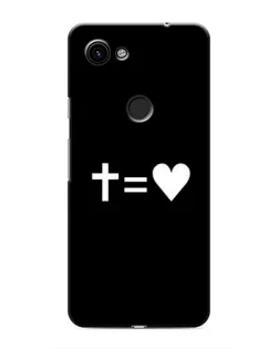 Чехол для Google Pixel 3 XL с картинкой «Крест и Сердце»