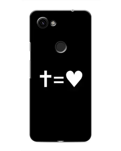 Чехол для Google Pixel 3 XL с картинкой «Крест и Сердце»