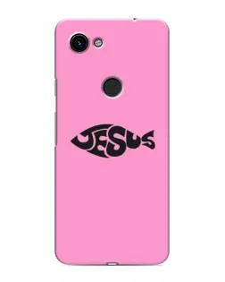 Чехол для Google Pixel 3 XL с картинкой «Розовый символ  Jesus»