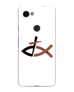 Чехол для Google Pixel 3 XL с картинкой «Рыба и крест»