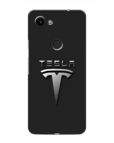 Чехол для Google Pixel 3 XL с картинкой «Стальной логотип Tesla»