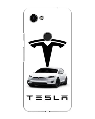 Чехол для Google Pixel 3 XL с картинкой «Tesla White Style»