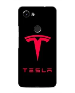 Чехол для Google Pixel 3 XL с картинкой «Tesla Red Logo»