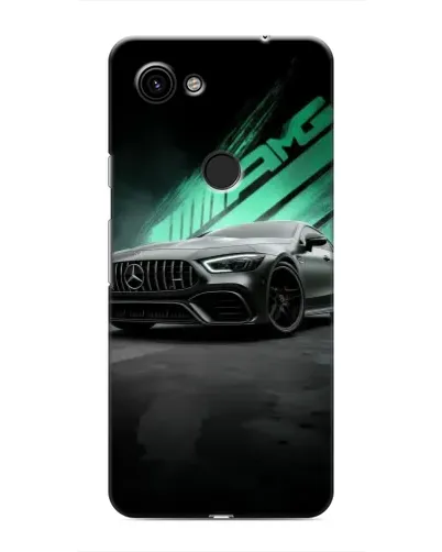 Чехол для Google Pixel 3 XL с картинкой «Темный Mercedes AMG»