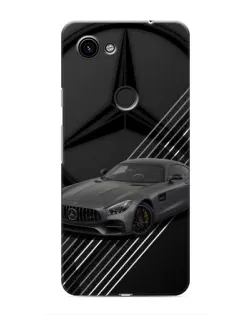 Чехол для Google Pixel 3 XL с картинкой «Mercedes AMG — графика»