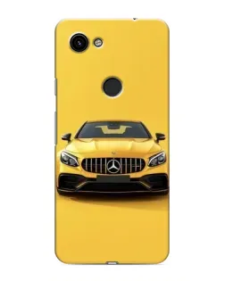 Чехол для Google Pixel 3 XL с картинкой «Желтый Mercedes GT»